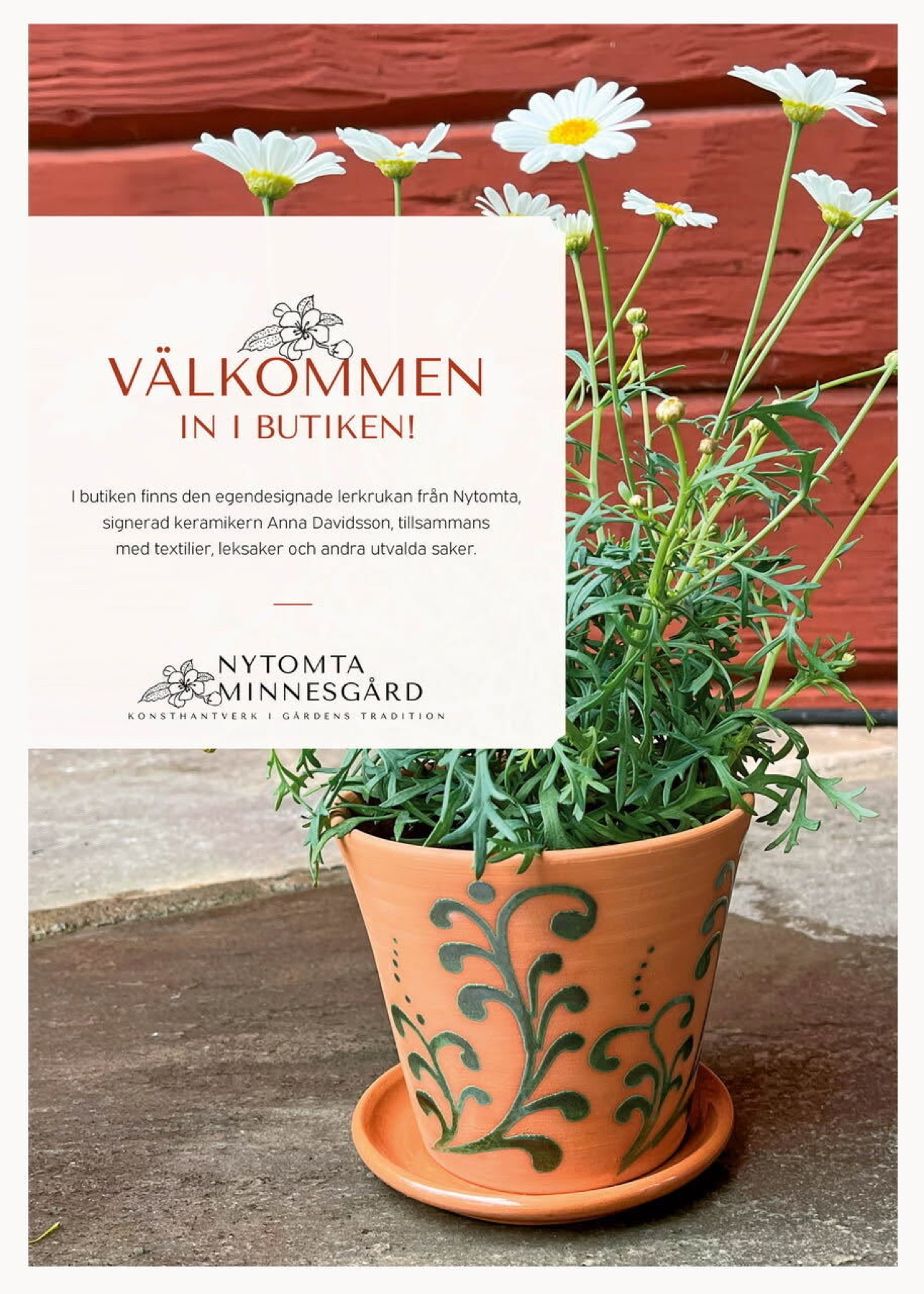 Välkommen in i butiken på Nytomta Minnesgård